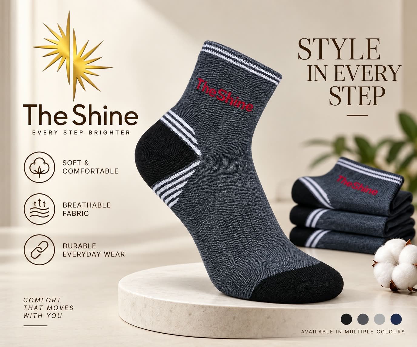 Ankle length socks