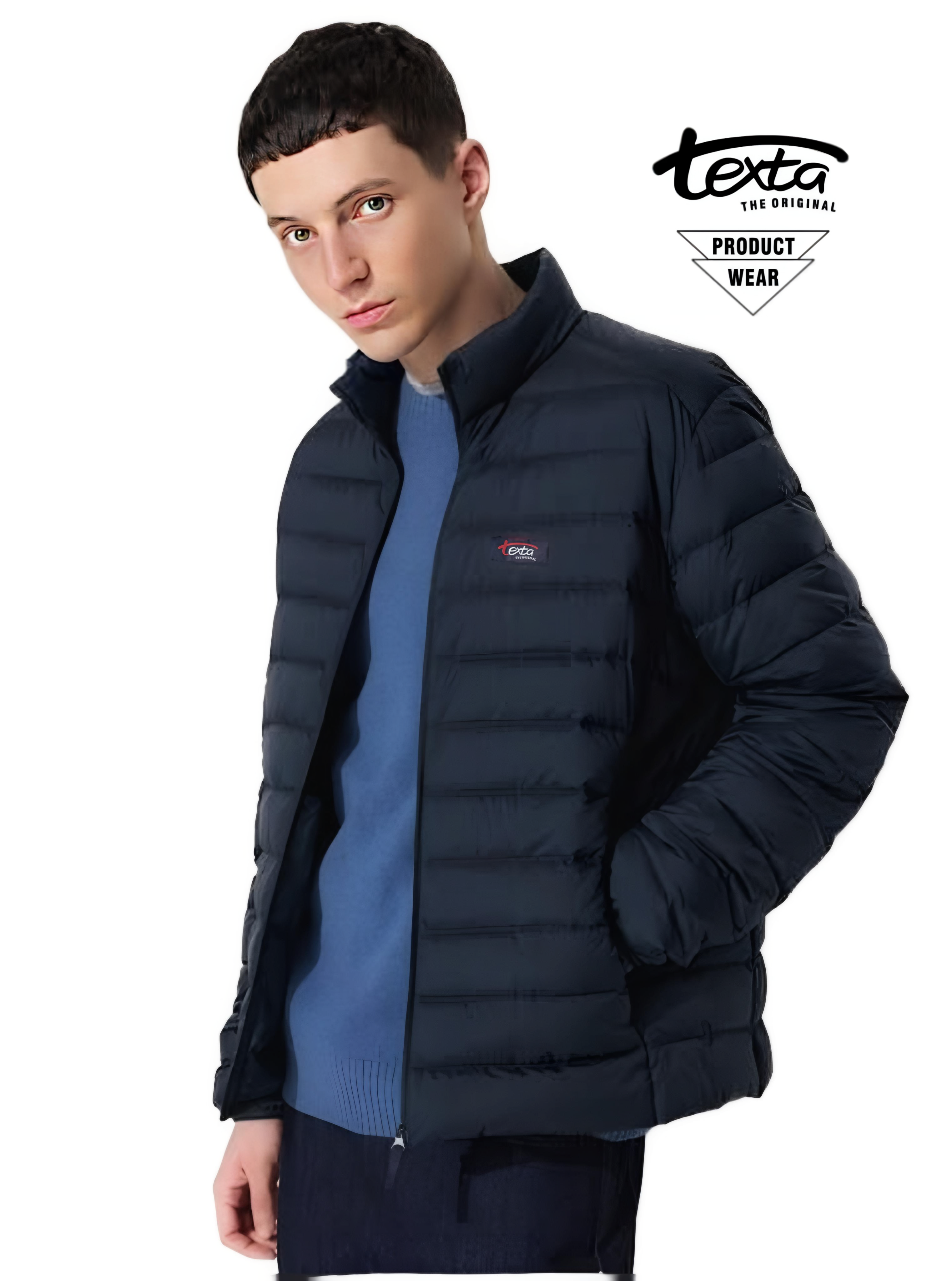 Padded jackets-blue