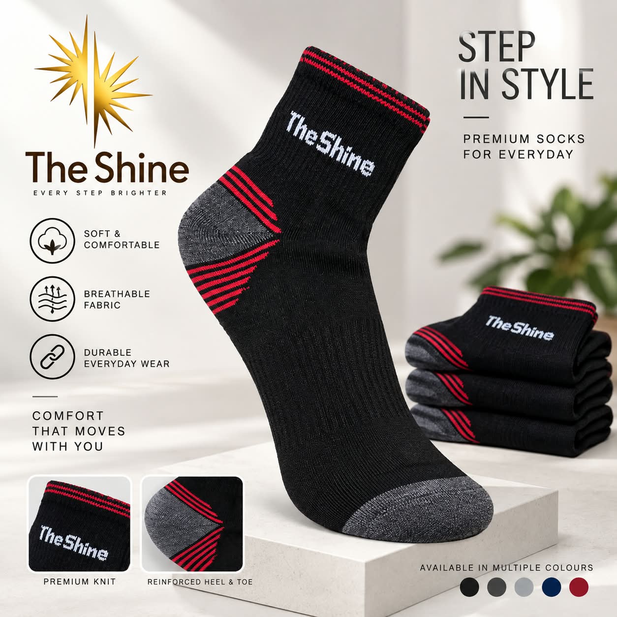 Ankle length socks