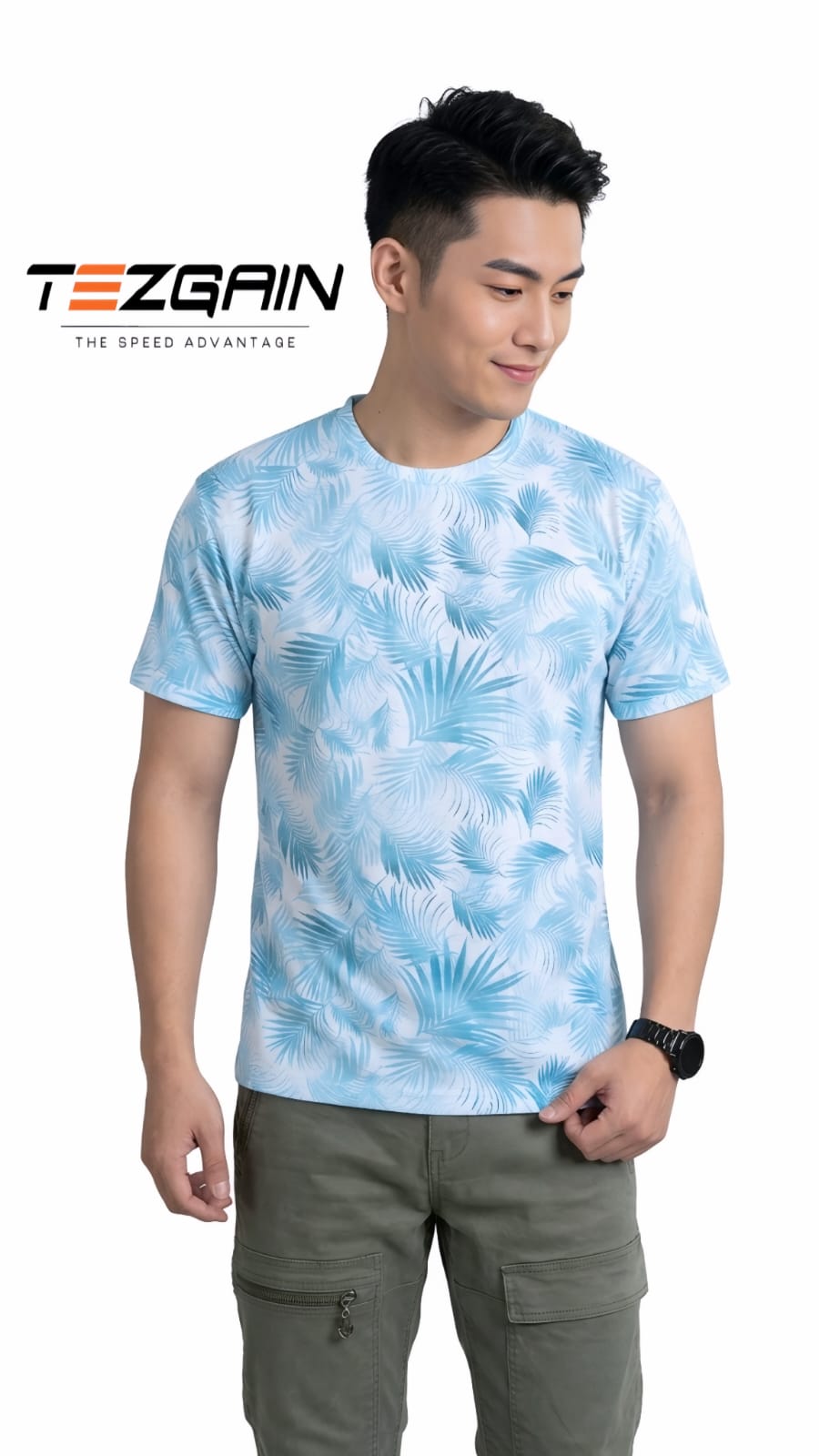Tezgain round nack printed tshirt -101