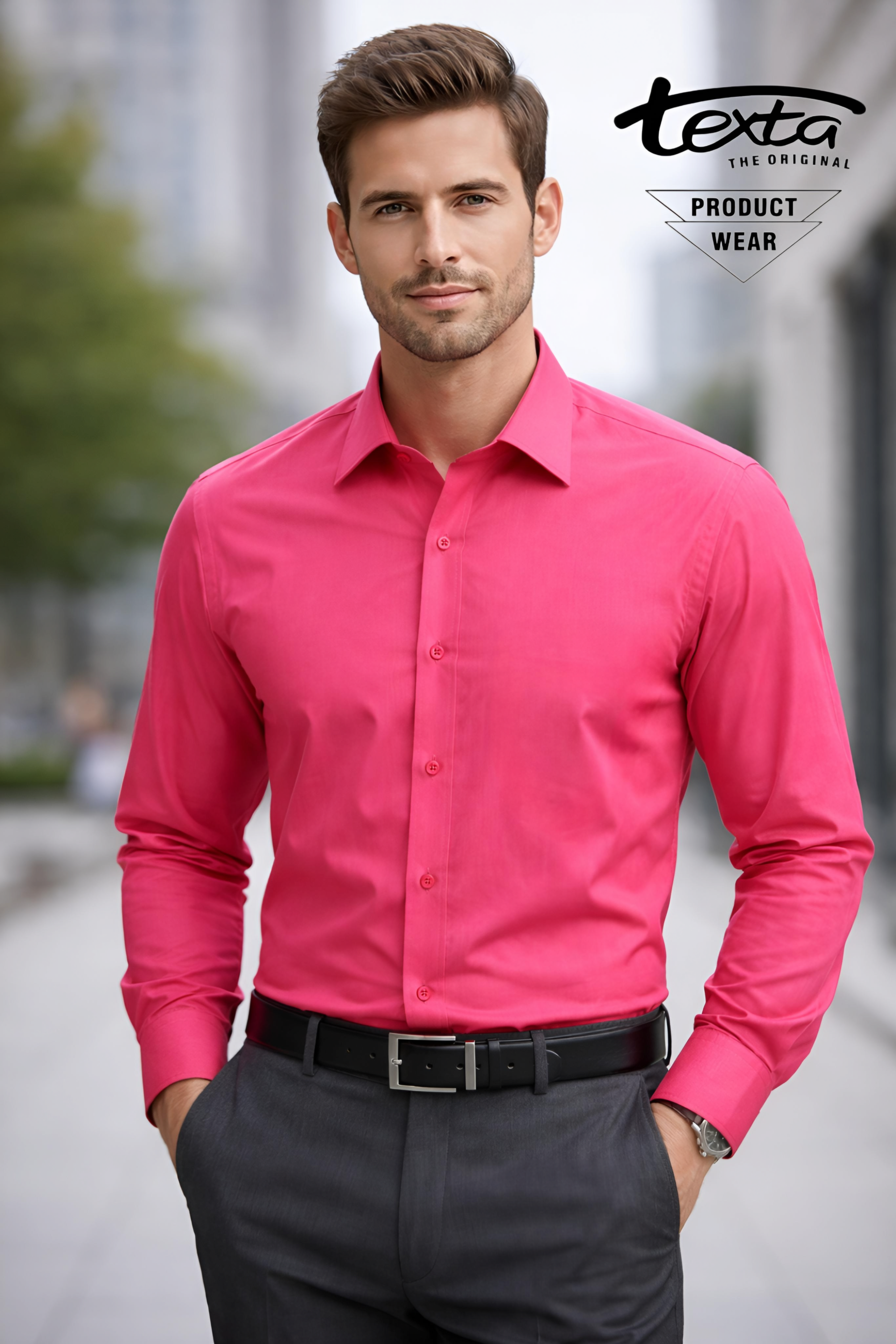 classic formal shirt pink