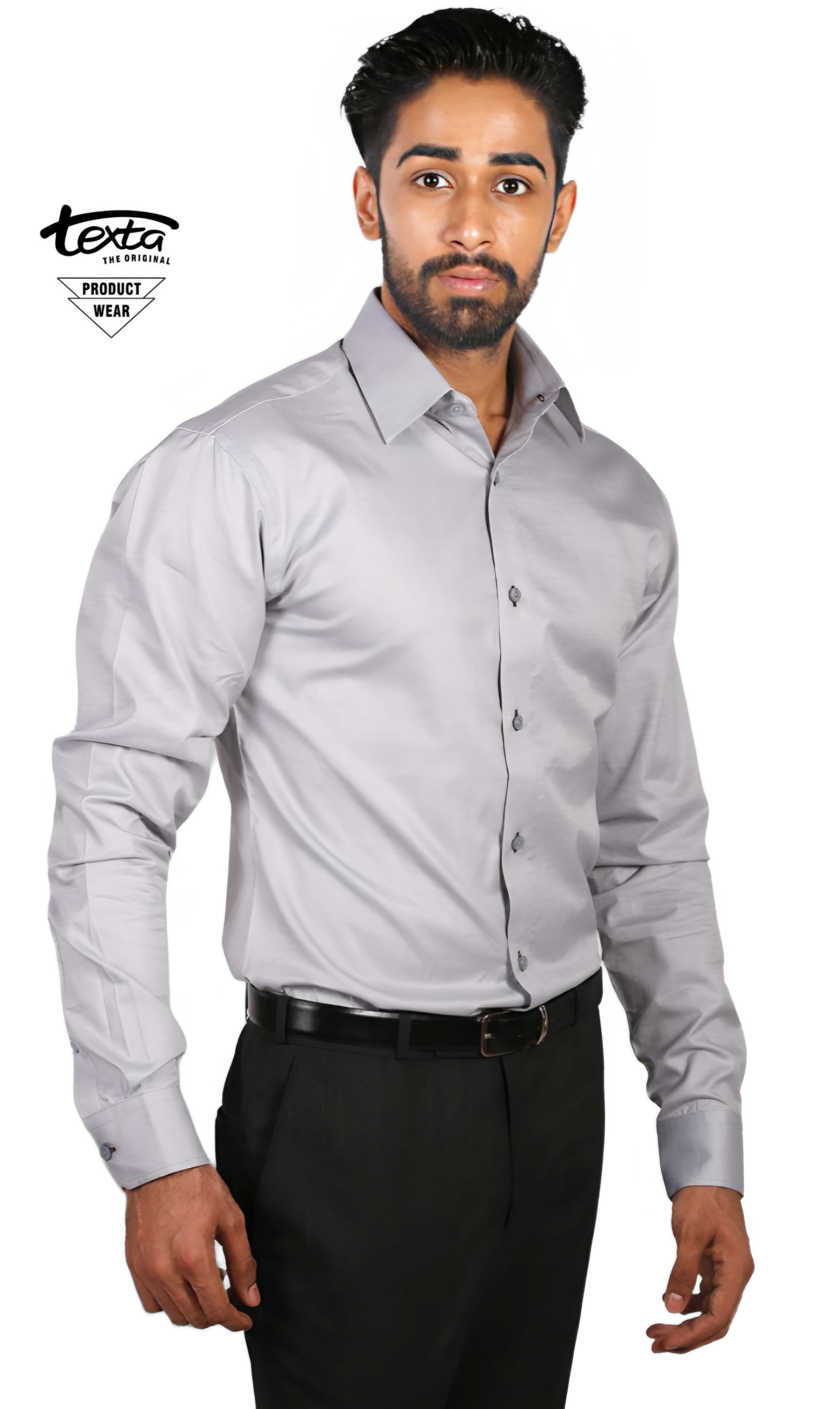 Classic formal shirt-gray 